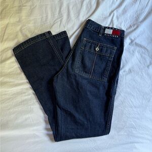 Tommy Hilfiger Women’s Straight Leg Cargo Jeans